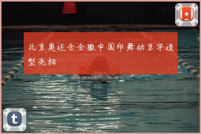 北京奥运会会徽中国印舞动京字造型亮相